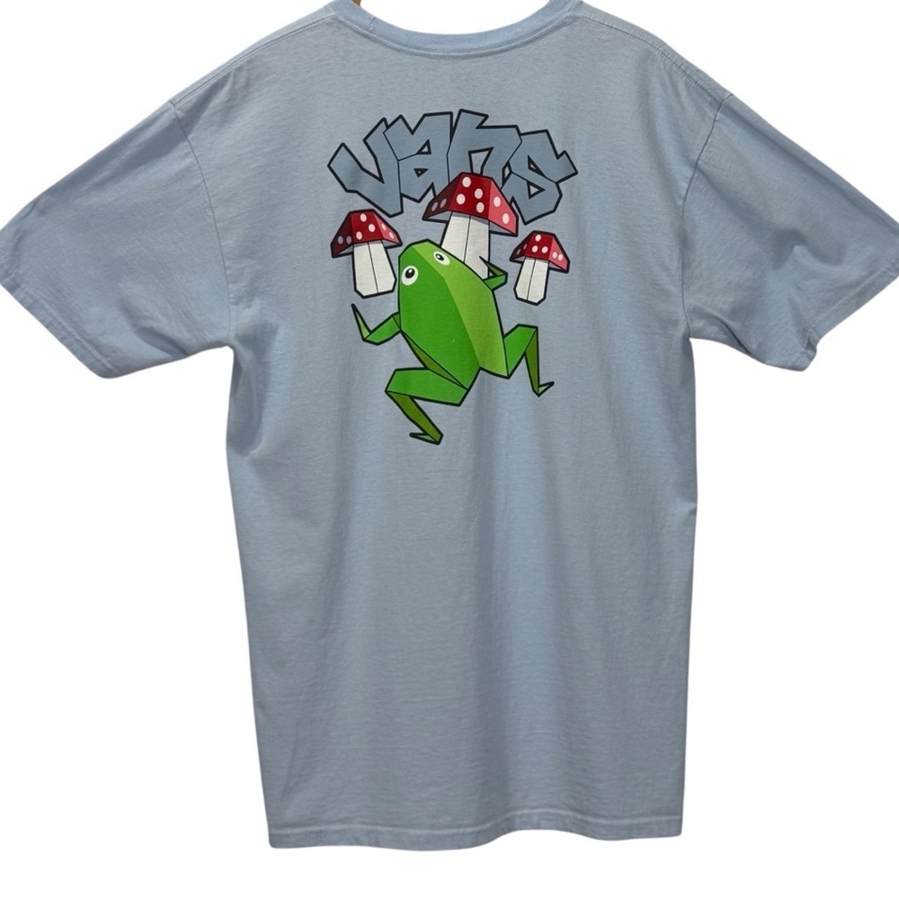 Vans Graphic Tee with Frog and Mushrooms Size Large - Picture 8 of 8